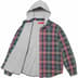 Supreme Waffle Plaid Hooded Shirt - Multicolor (front)