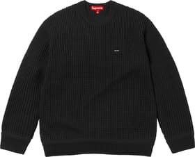 Supreme Waffle Small Box Sweater Black