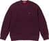 Supreme Waffle Small Box Sweater - Burgundy Mélange (front)
