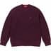 Supreme Waffle Small Box Sweater - Burgundy Mélange (front)