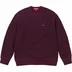 Supreme Waffle Small Box Sweater - Burgundy Mélange (front)