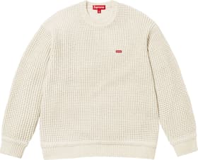Supreme Waffle Small Box Sweater Stone