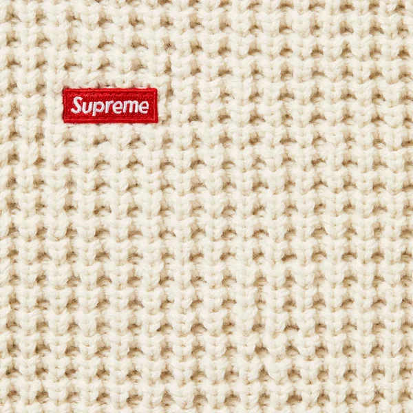 Supreme Waffle Small Box Sweater - Stone (front)