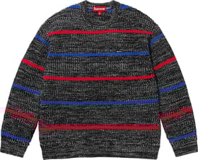 Supreme Waffle Small Box Sweater Stripe Mélange