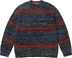 Supreme Waffle Small Box Sweater - Stripe Mélange (front)