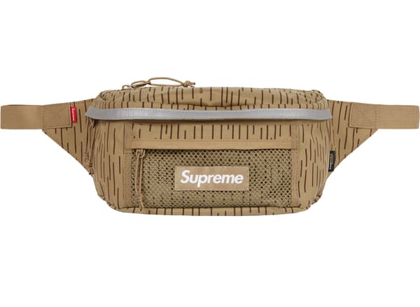 Supreme Waist Bag - Tan Raindrop (front)