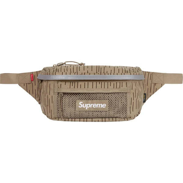 Supreme Waist Bag - Tan Raindrop (front)