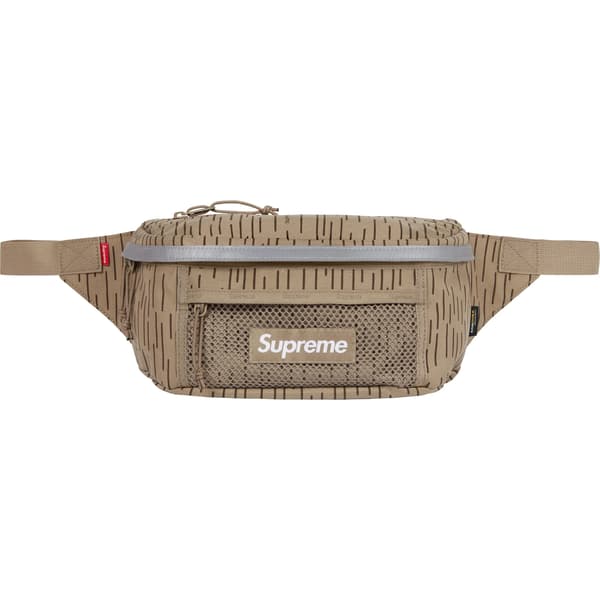 Supreme Waist Bag - Tan Raindrop (front)