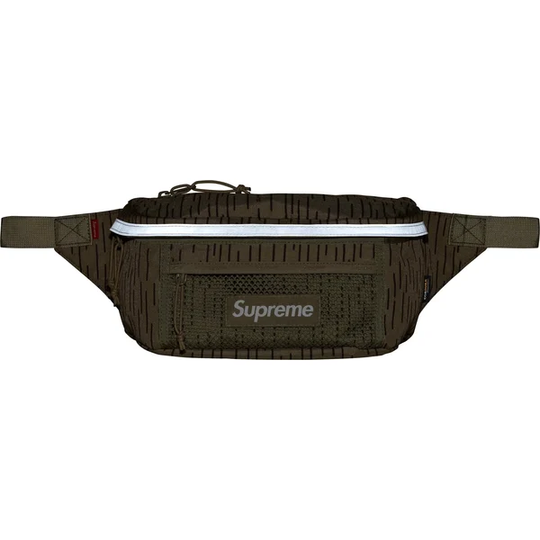 Supreme Waist Bag - Tan Raindrop (front)