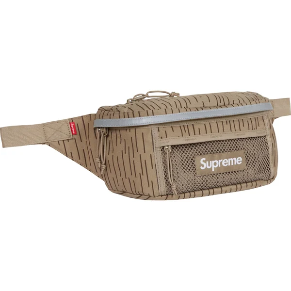 Supreme Waist Bag - Tan Raindrop (front)