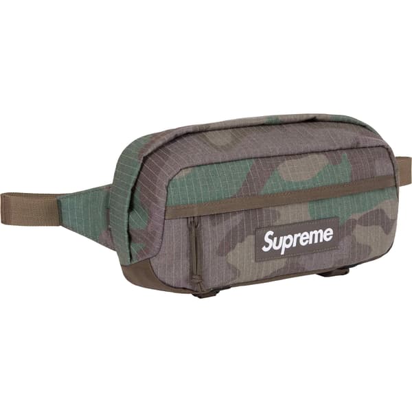 Supreme Waist Bag - Woodland Camo (front)