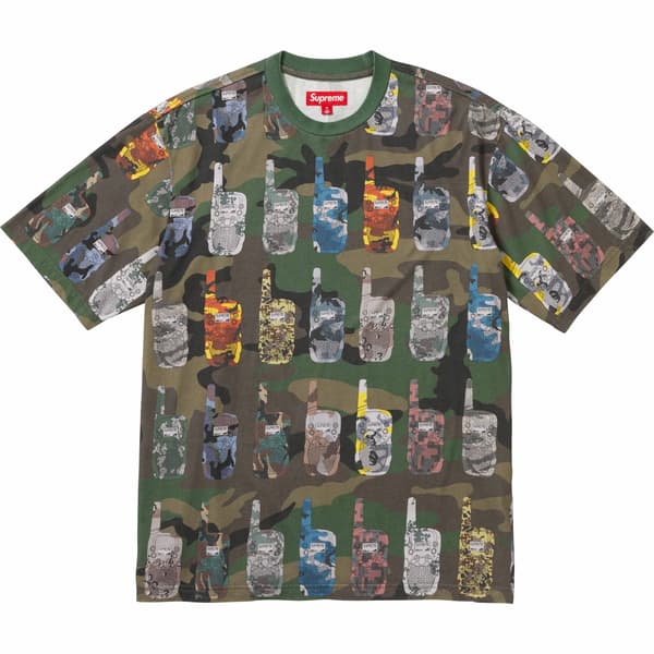 Supreme Walkie Talkie S/S Top - Woodland Camo (front)