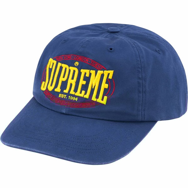Supreme Warm Up 6-Panel - Navy (front)