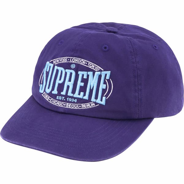 Supreme Warm Up 6-Panel - Purple (front)