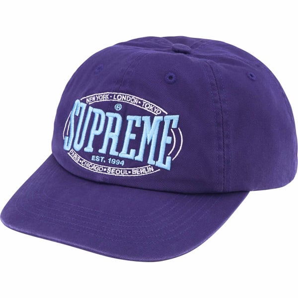 Supreme Warm Up 6-Panel - Purple (front)