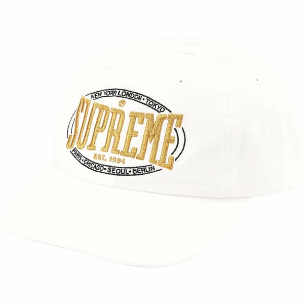 Supreme Warm Up 6-Panel - White (front)