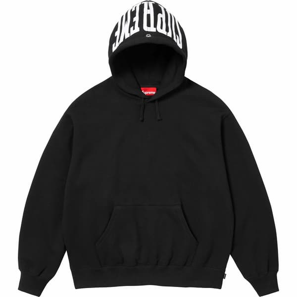 Supreme Warm Up Hooded Sweatshirt - Black (front)