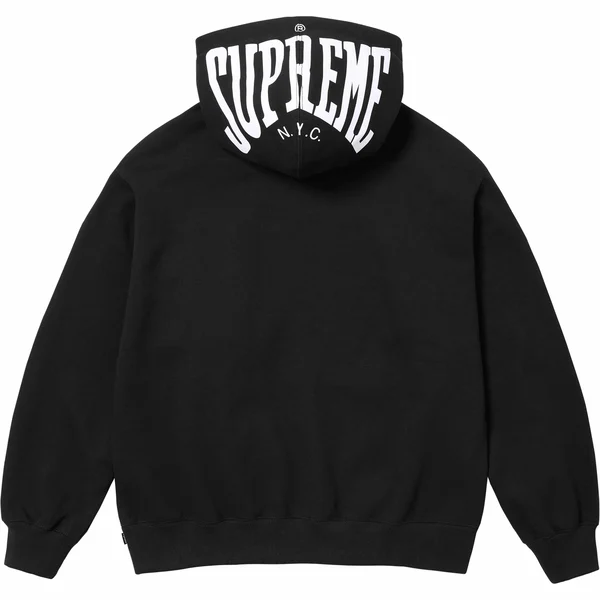 Supreme Warm Up Hooded Sweatshirt - Black (front)