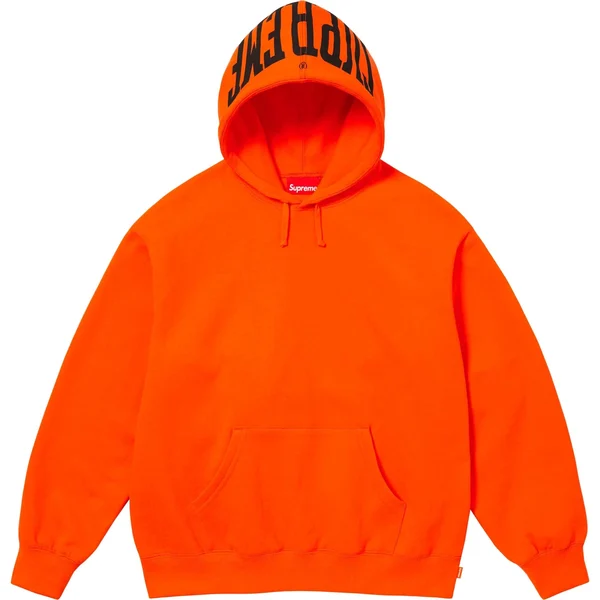Supreme Warm Up Hooded Sweatshirt - Bright Orange (front)