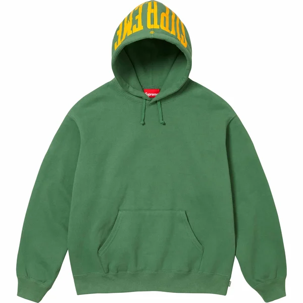 Supreme Warm Up Hooded Sweatshirt - Dusty Green (front)