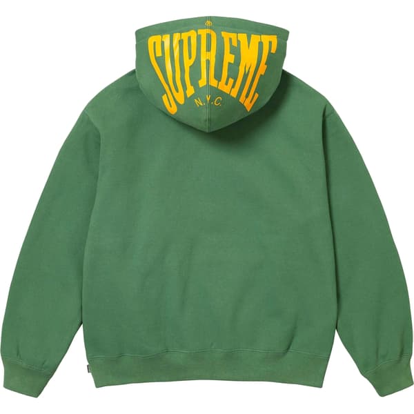 Supreme Warm Up Hooded Sweatshirt - Dusty Green (front)