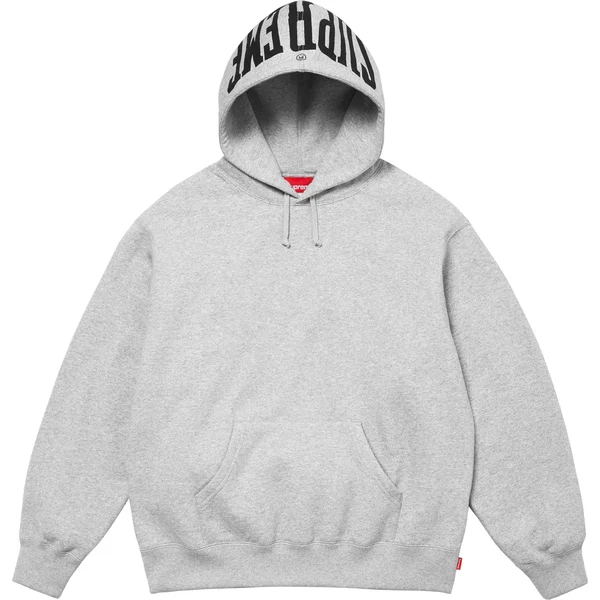 Supreme Warm Up Hooded Sweatshirt - Heather Grey (front)