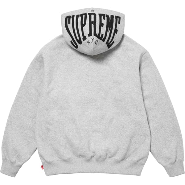 Supreme Warm Up Hooded Sweatshirt - Heather Grey (front)