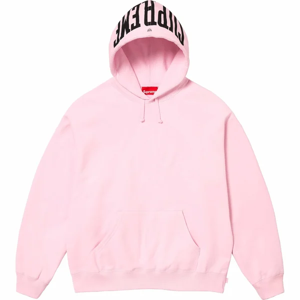 Supreme Warm Up Hooded Sweatshirt - Light Pink (front)