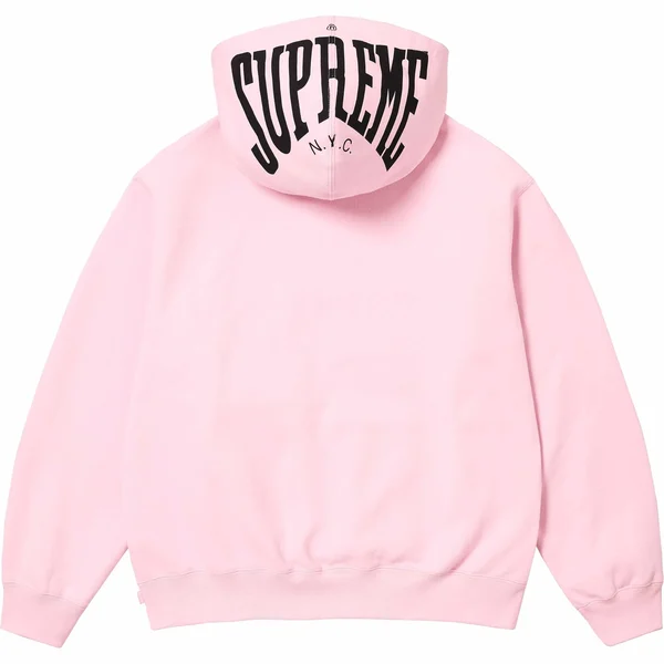 Supreme Warm Up Hooded Sweatshirt - Light Pink (front)