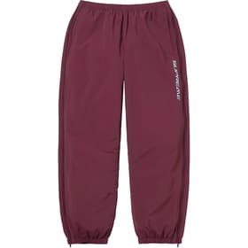 Supreme Warm Up Pant Burgundy