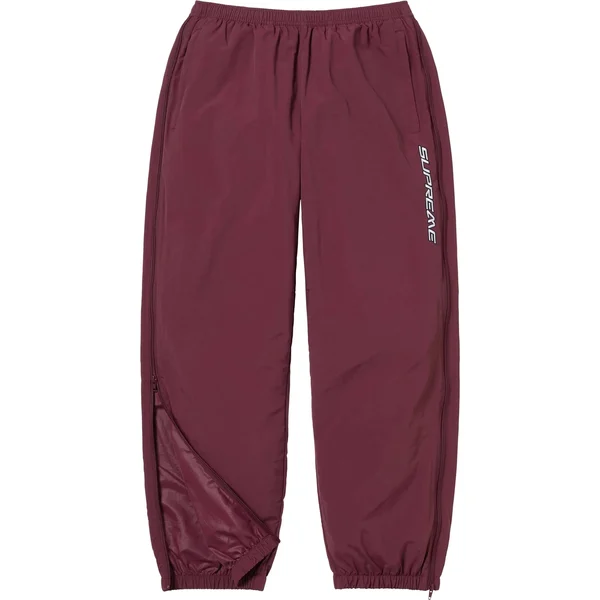 Supreme Warm Up Pant - Burgundy (front)