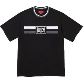 Supreme Warm Up Stripe S/S Top Black