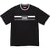 Supreme Warm Up Stripe S/S Top - Black (front)