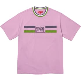 Supreme Warm Up Stripe S/S Top Purple