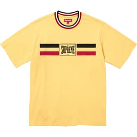 Supreme Warm Up Stripe S/S Top Yellow