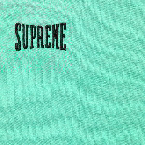 Supreme Warm Up Washed S/S Top - Aqua (front)