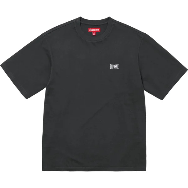 Supreme Warm Up Washed S/S Top - Black (front)