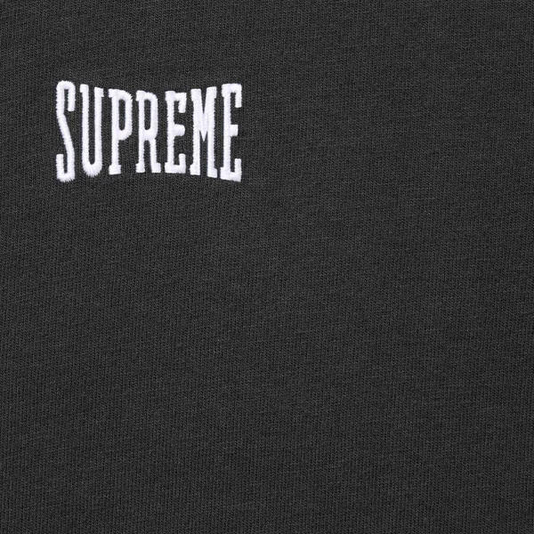 Supreme Warm Up Washed S/S Top - Black (front)