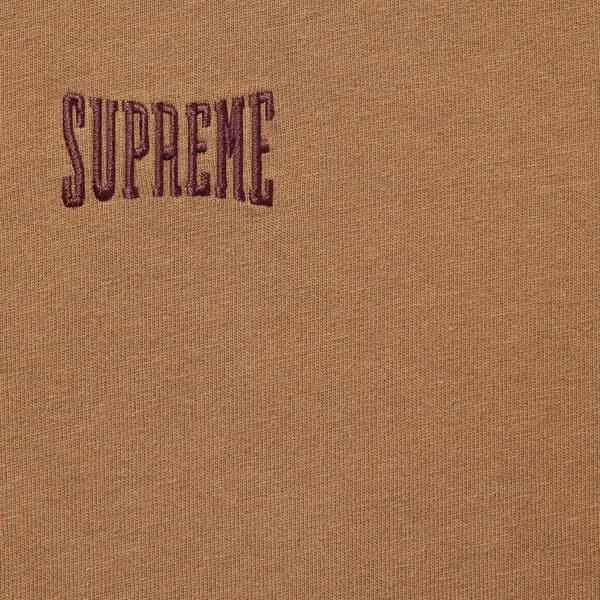 Supreme Warm Up Washed S/S Top - Brown (front)
