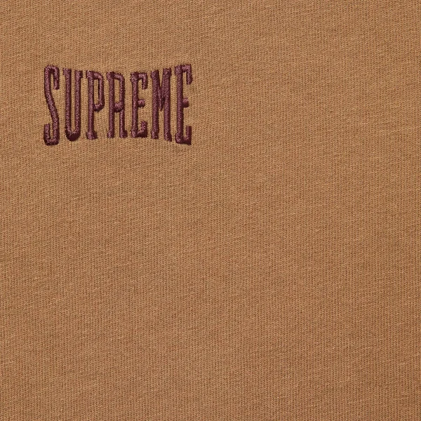 Supreme Warm Up Washed S/S Top - Brown (front)