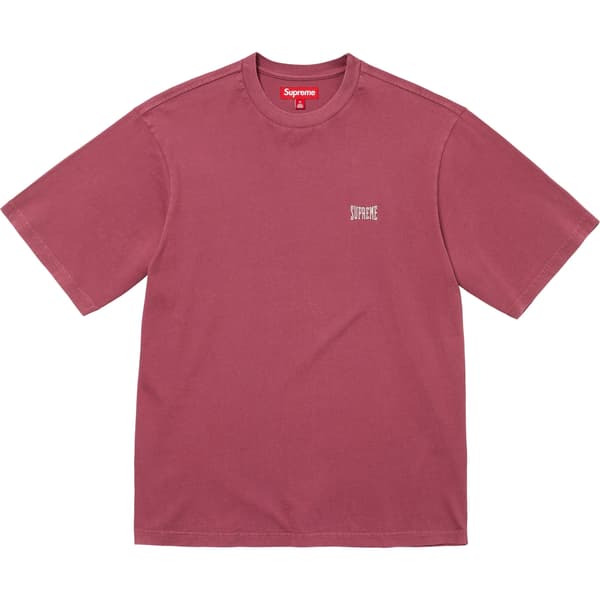 Supreme Warm Up Washed S/S Top - Maroon (front)
