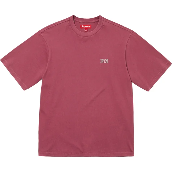 Supreme Warm Up Washed S/S Top - Maroon (front)