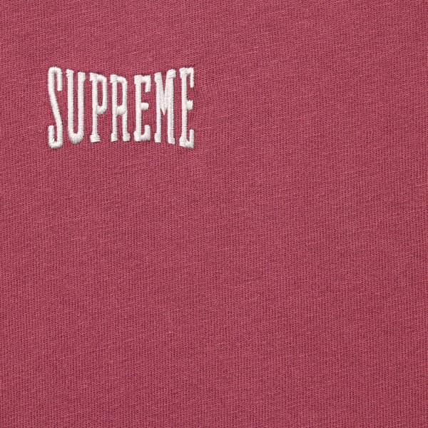 Supreme Warm Up Washed S/S Top - Maroon (front)