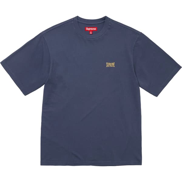 Supreme Warm Up Washed S/S Top - Navy (front)