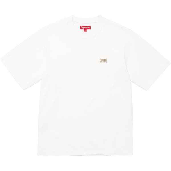 Supreme Warm Up Washed S/S Top - White (front)
