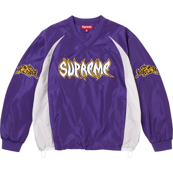 Supreme Warthog Warm Up Pullover - Purple (front)