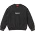 Supreme Washed Box Logo Crewneck - Black (front)