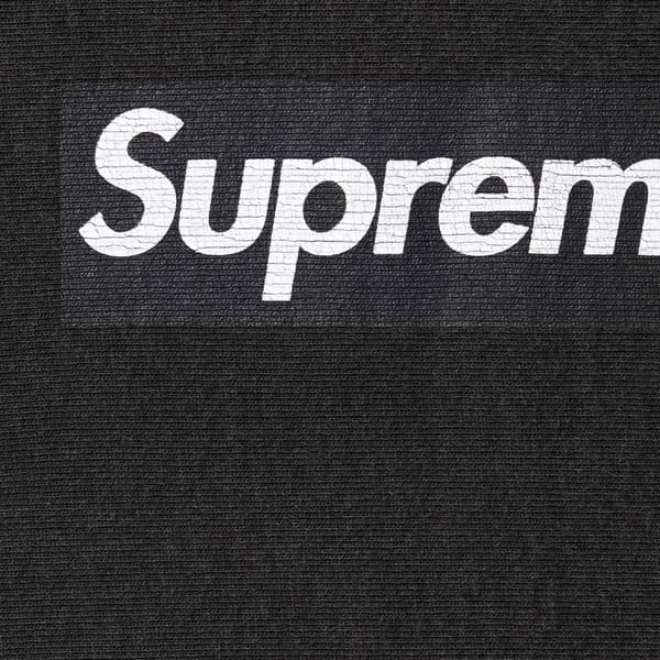 Supreme Washed Box Logo Crewneck - Black (front)