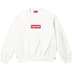 Supreme Washed Box Logo Crewneck - White (front)