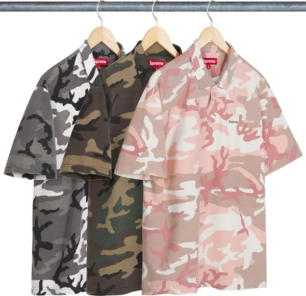 Supreme Washed Camo Polo - Product Image